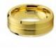 8MM Mens and Womens  Tungsten Carbide Comfort Fit 18K Yellow Gold Plated