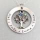 Personalised Family Name Necklace, Tree of Life Necklace, Birthstone Necklace, Mother Gift, Grandma Necklace, Gift for Grandmother, Mom Gift