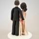 MUDCARDS Personalized Sexy Wedding Cake Topper
