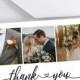 Wedding Thank You Cards photo, Thank You Postcards with Photo 