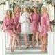 Dusty Rose Bridesmaid Robes 
