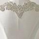 Bling Rhinestone Neckline applique, Hot Glued Crystal Collar, Prom Dress Necklines Diamante Applique for Wedding Gown