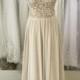 A line wedding dress, Rustic Simple wedding dress, Romantic dress, Romantic bridal gown, Elegant lace wedding dress, chiffon wedding dress