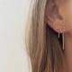 Tiny Simple Silver earrings, wire earrings, gold filled small earrings, handmade earrings, everyday earrings