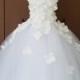 White hydrangea flower tutu dress/ Flower girl dress/Party dress(Aqua,white,ivory,burgundy,blue,lavender,yellow many colors available)