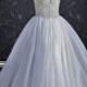 Strapless Wedding Dress with Crystal Bodice