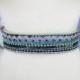 Blue, purple and green sash belt, Bohemian wedding, Wedding belt, Embroidery sash belt, Jewelry belt, Multicolor belt, FB-002