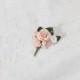Blush pink white flower boutonniere, buttonhole, wedding accessories prom corsage