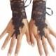 Black lace gloves, Fingerless Gloves, bride, bridal gloves, Steampunk, gothic gloves, burlesque, bellydance, show girl, gothic accessories,