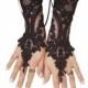 Black lace gloves french lace bridal gloves, ''High Quality Lace Gloves'' fingerless gloves black gloves burlesque glove guantes gothic