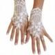 Ivory Wedding gloves, french lace gloves, bridal gloves, lace gloves, fingerless gloves, ivory gloves, bridal shower, prom, party, 231