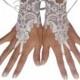 White, silver, lace, glove, bridal, gloves, wedding, bridetobe, fingerless, lace gloves, fingerles gloves