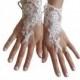 Ivory lace glove, bridal, wedding fingerless, french lace, gauntlets, guantes, floral, beaded, rustic, elegant, lace glove wedding, bride