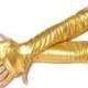 Gold Fingerless Long Gloves Costume Dance Gloves Belly Dance Cosplayer Accessories Sexy Accessories Thumbhole Arm Warmers Unique Gifts Women