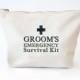 Groom's Survival Kit Bag, Ready to be filled with Wedding Day Essentials, Groom Wedding Gift, Funny Groom Gift