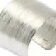 Aluminum Bark Cuff Bracelet - Silver Tone Hypoallergenic Bracelet - Makes a Beautiful 10th Wedding Anniversary Gift!