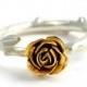 9ct Fairtrade gold rose ring