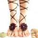 Barefoot sandals, Wedding Barefoot Sandal Anklet, Bangle, Romantic Beach Wedding Extraordinary