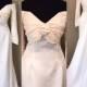 Art Deco wedding dress, Vintage, Off the shoulder, long sleeve wedding dress, Lace & Buttons Ivory,  train, UK 8/10 US 4/6