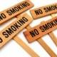 No Smoking Sign, Outdoor Marker, Yard Art, Warning Marker, Caution Sign, Wedding Marker, Oxygen Sign, Baby Shower Sign, Party Sign