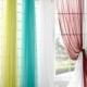 Custom Size Solid Color Tulle Voile Door Window Curtain Drape Panel Sheer Scarf Valances, Romantic Wedding Ceiling Drapes Party Backdrop