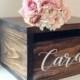 Rustic Wedding Card Box, Locked Card Box, Wood Card Box