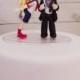 Superman and Sailor Moon Wedding Cake Topper Figurine