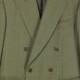 Vintage Salvatore Ferragamo Men's Suit, Olive Green Wool 2pcs Set