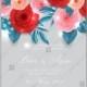 Wedding invitation printable template 3d Paper Rose Anemone Peony Ranunculus Vector Flowers decoration bouquet