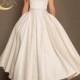 Tea length Wedding Dress Short, Modest Wedding Dress