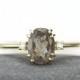 delicate diamond ring, engagement ring, oval engagement ring, anniversary ring, minimalist ring, simple ring, modern ring, labradorite ring