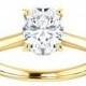 Secret diamond and oval moissanite ring, moissanite engagement ring, 8x6mm moissanite ring, moissanite ring, moissanite solitaire ring