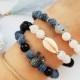 Very nice women set Bracelet of three,  Gifts for Women, Beautiful Jewelry for your Girlfriend, Bracelet agate stone, present for Mom