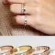 Stacking Rings Engraved Ring Personalized Ring Gold Ring Coordinate Rings Gift for Her Ring for Women Initial Rings Custom Jewelry -R4