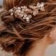 Bridal Hair Vine, Pearl Wedding Hair Piece, Bridal Accessory, Rhinestone Hair Vine, Bridal Headpiece, Wedding Ribbon Headband ~ TI-3359