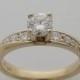 Price Slashed Sale Yellow Gold Diamond Engagement Ring 14K Total Diamond Weight 0.81 Ct., Appraisal Will Accompany Purchase