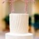 Bridal Shower Flamingo Cake Topper Geometric Modern Boho Party Cake Topper Flamingo for Engagement or Wedding Cake Decor (Item - FLA200)