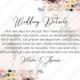 Watercolor wreath garden flower Baby Shower Invitation editable template card PDF 5x3.5 in online editor