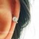 CZ Simple cartilage hoop, silver cartilage hoop, Tragus piercing ring, tragus earring, hoop ring, simple hoops, endless hoop, circle tragus