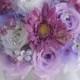 Wedding Bouquet, Bridal Bouquet, Bridesmaid Bouquet, Silk Flower Bouquet, Wedding Flowers, 17 Piece Package, Lavender, Iris, Lily of Angeles