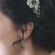 Emerald Green Hair Comb,Crystal Green Bridal Comb,Emerald Green Wedding Hair Accessory,Prom Bridesmaid Comb,Rhinestone Hair Pin,Boho Hair