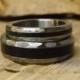 Unique His and Hers Wedding Rings - Wood Wedding Bands Set - Custom Made Matching Ring Set