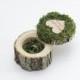 Moss Ring Boxes a heart 