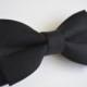 Black bow tie/bow ties/bow ties for boys,cotton ties,wedding bow ties/black cotton bow tie/boys bow tie/gifts for boys/Bow ties