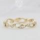 Womens wedding band, Eternity band with natural diamonds made with your choice of solid 14k yellow, white, or rose gold