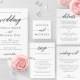 Modern Wedding Invitation Set, Calligraphy, Simple, Minimalist, Clean, RSVP, Details, Editable Template, Instant Download, Templett, R2