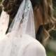 Embroidered bridal veil, White wedding veil, Cathedral length veil, Draping veil, Ethereal headpiece, Silver bridal head piece, floral veil