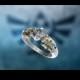 Zelda Engagement Ring Triforce Inspired White Gold Engagement Ring Nintendo Video Game Wedding Ring Geek Engagement Ring Geeky Nerdy