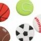 15 Royal Icing Sport Balls Edible Cupcake Toppers  -  Football, Tennis Ball, Soccer Ball, Baseballs, Basketballs or Assortment!