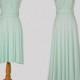 Bridesmaid Dress Light Mint  dress, Infinity Dress, Wrap Convertible Dress.Party dress-C33#B33#